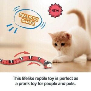Smart Sensing Interactive Cat Toys Automatic Electronic Snake Cat Teasering Play