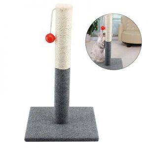 KittyShop cat stuff 50cm Pet Cat Scratch Play Post Kitten Scratching Pole Stand With Toy Ball